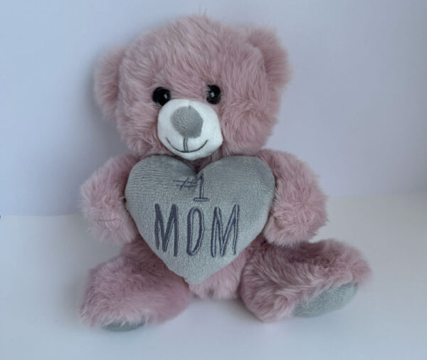 Mauve Rose Plush Bear